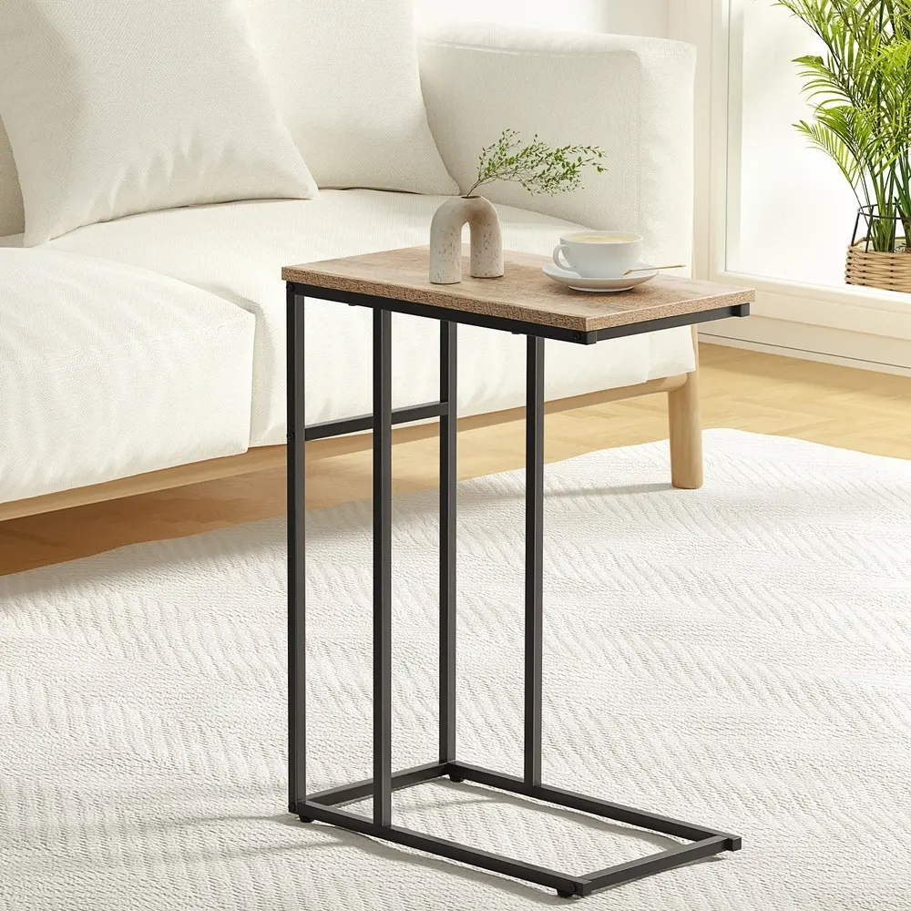 Artiss Coffee Table Side Table Walnut Anika - Over 40% off Living Room Furniture