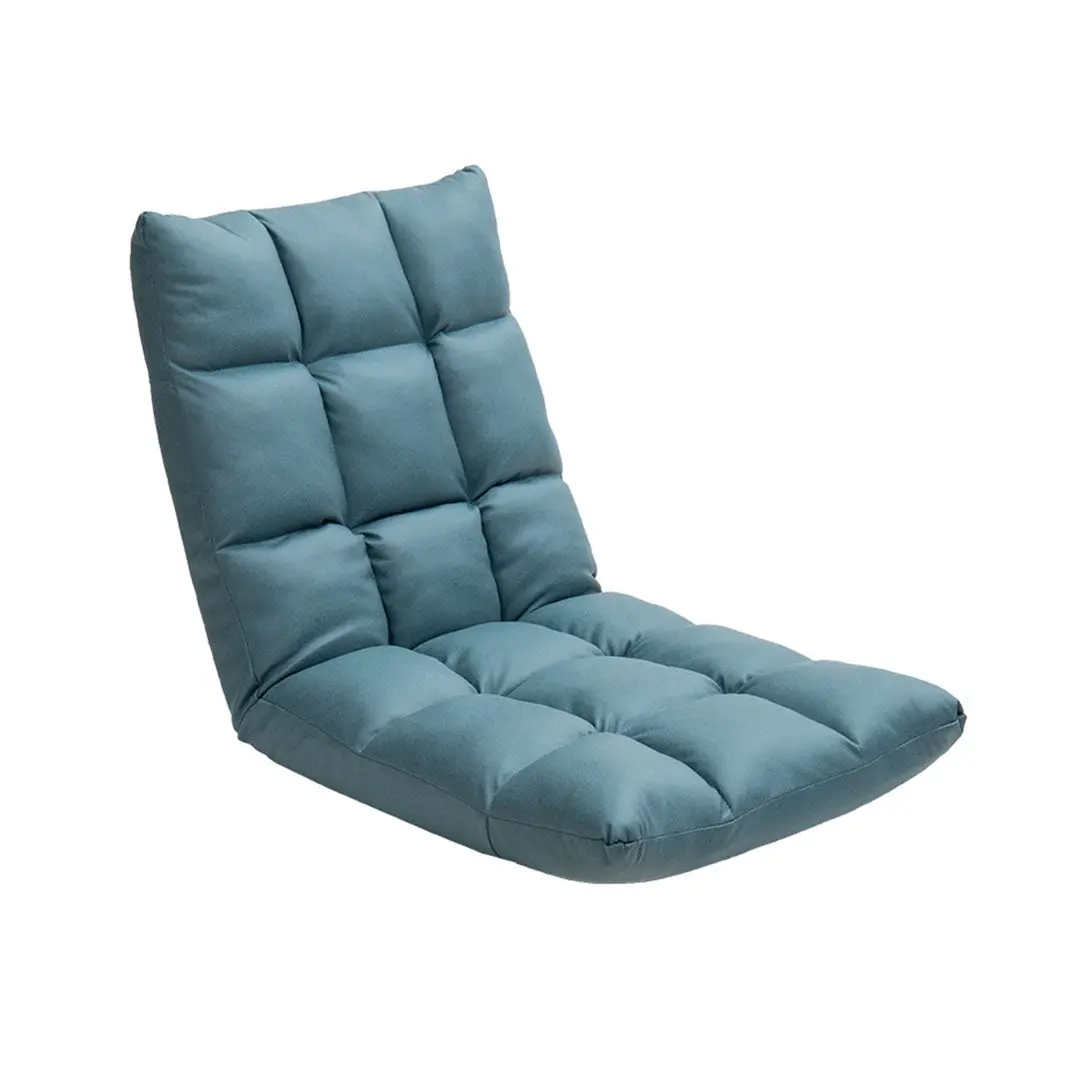 SOGA Green Lounge Floor Recliner Adjustable Gaming Sofa Bed Foldable Indoor Outdoor Backrest Seat Home Office Decor - Furniture