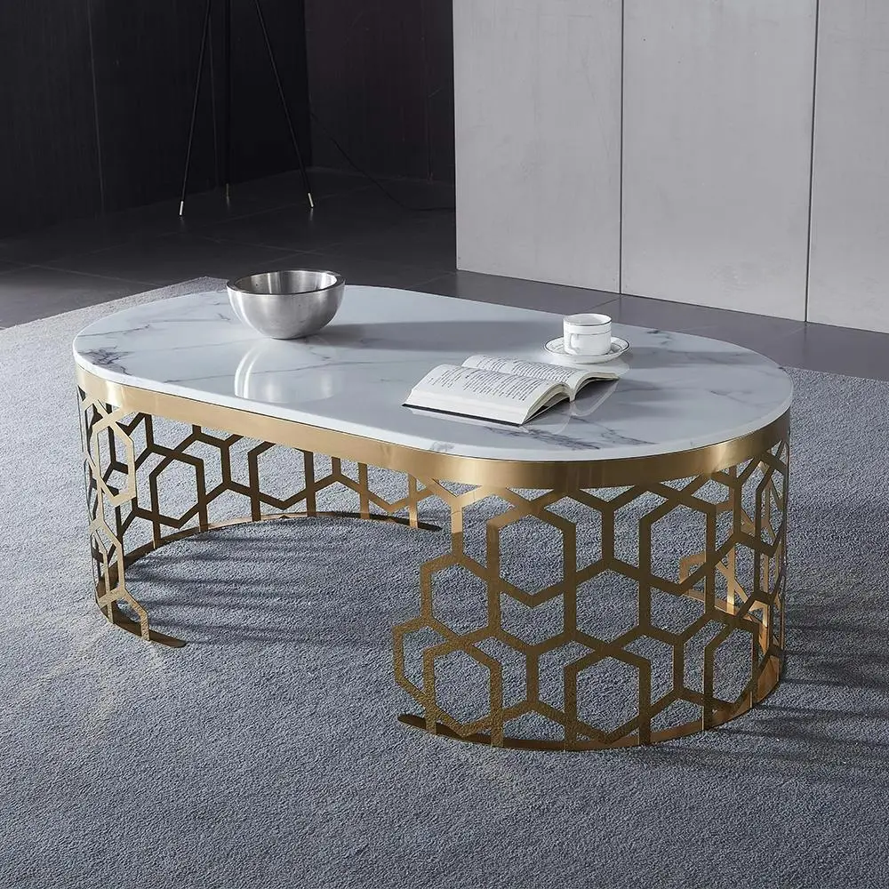 Olivia Marble Coffee Table - Furniture