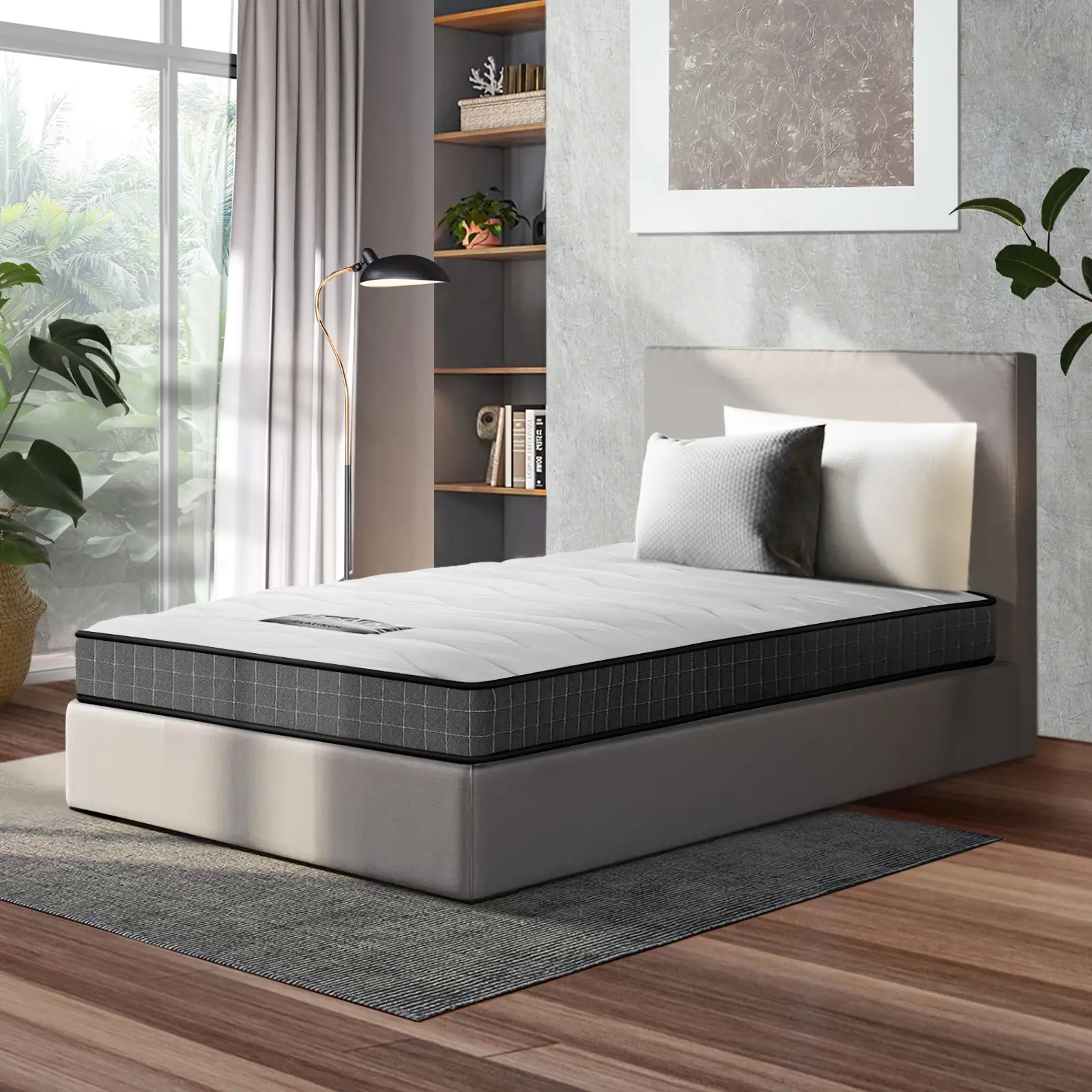 Bedra Single Mattress Tight Top Bed Bonnell Spring Foam 13CM Medium Firm - Ultimate Mattress Sale - Save up to $600
