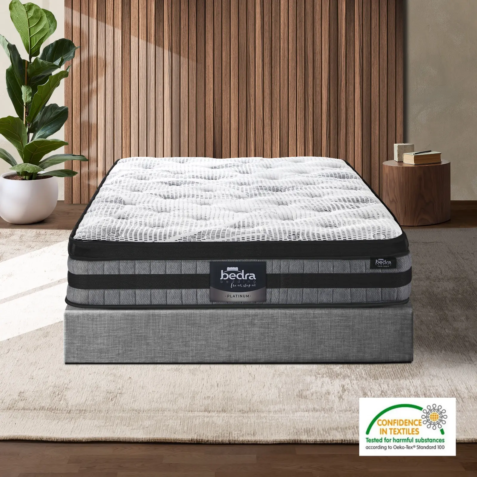 Bedra Single Mattress Cool Gel Foam Bonnell Spring Luxury Pillow Top Bed 22cm - Furniture