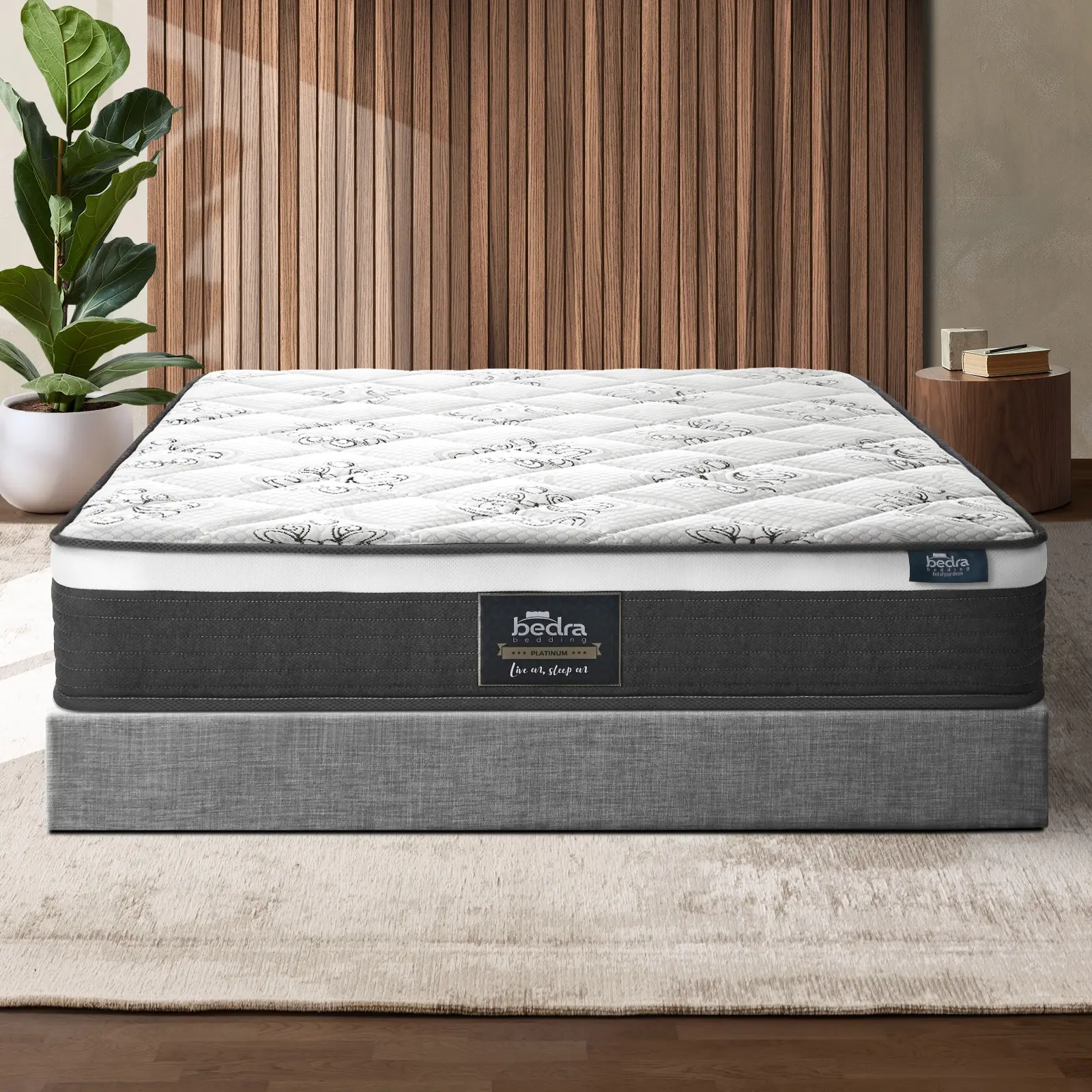 Bedra King Mattress Luxury Foam Bed Firm Pocket Spring 30cm - Furniture