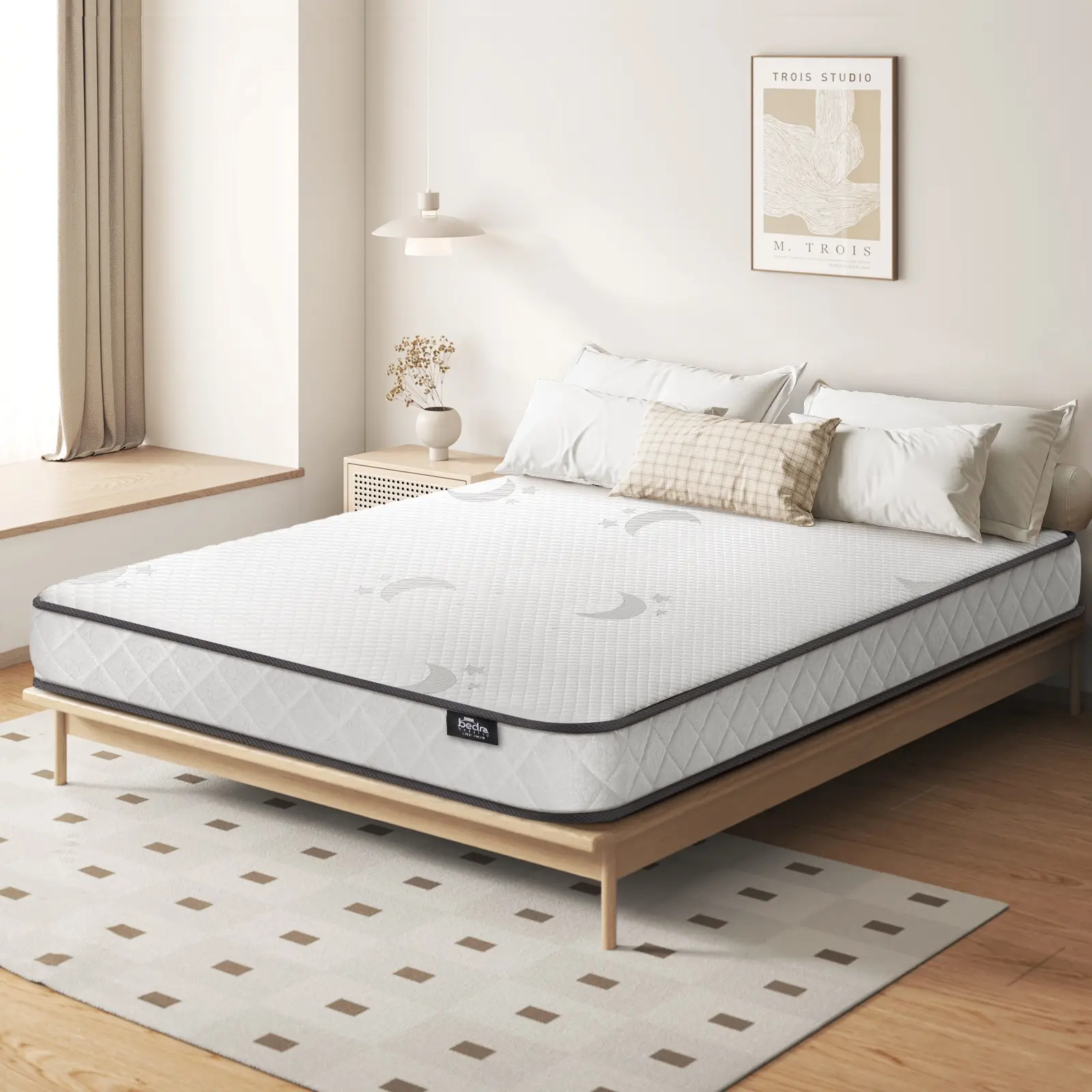 Bedra Double Mattress Tight Top Bed Bonnell Spring Foam 13CM - Ultimate Mattress Sale - Save up to $600