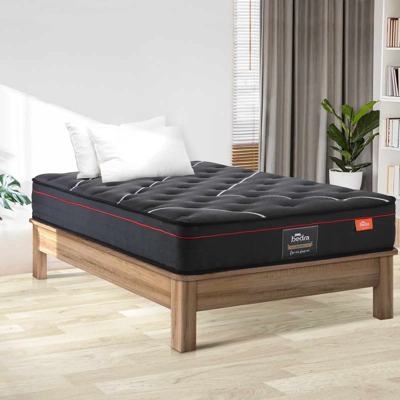 Bedra Single Mattress Tight Top Bed Cool Gel Foam Pocket Spring 22cm Medium - Ultimate Mattress Sale - Save up to $600