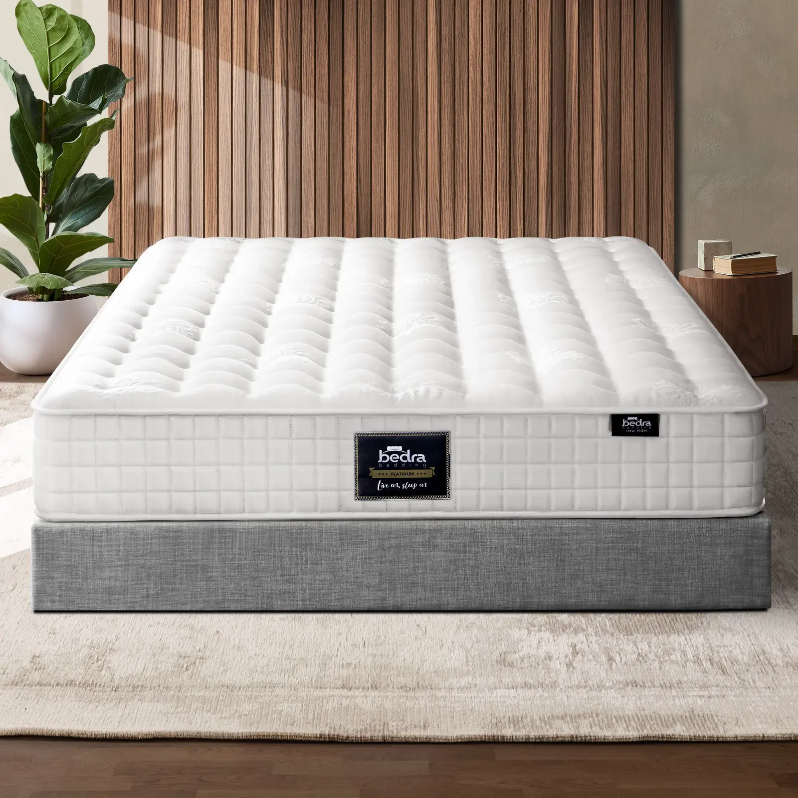 Bedra Mattress Double Bed Luxury Tight Top Pocket Spring Foam Medium Firm 27cm - Furniture