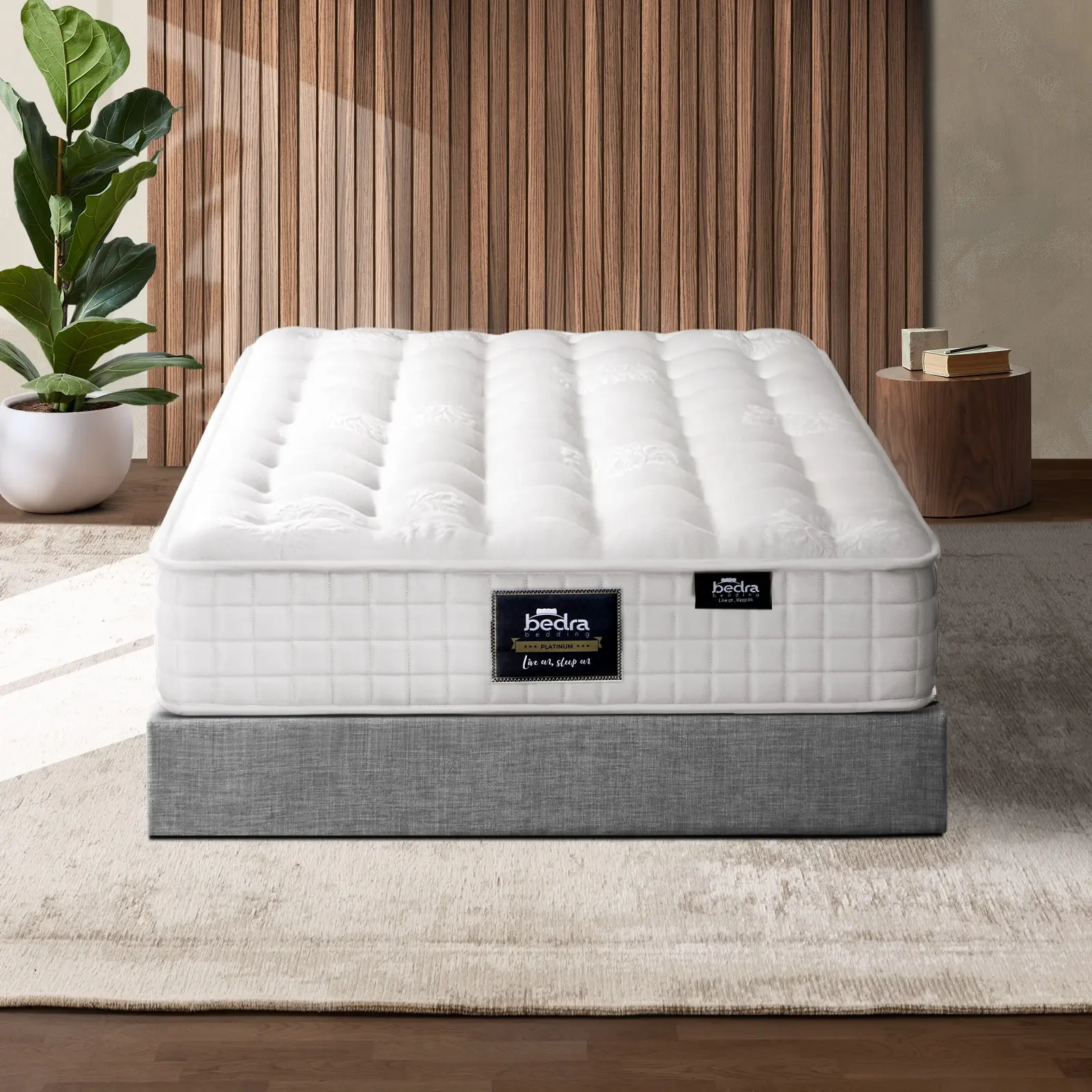 Bedra Mattress King Single Bed Luxury Tight Top Pocket Spring Foam Medium 27cm - Ultimate Mattress Sale - Save up to $600