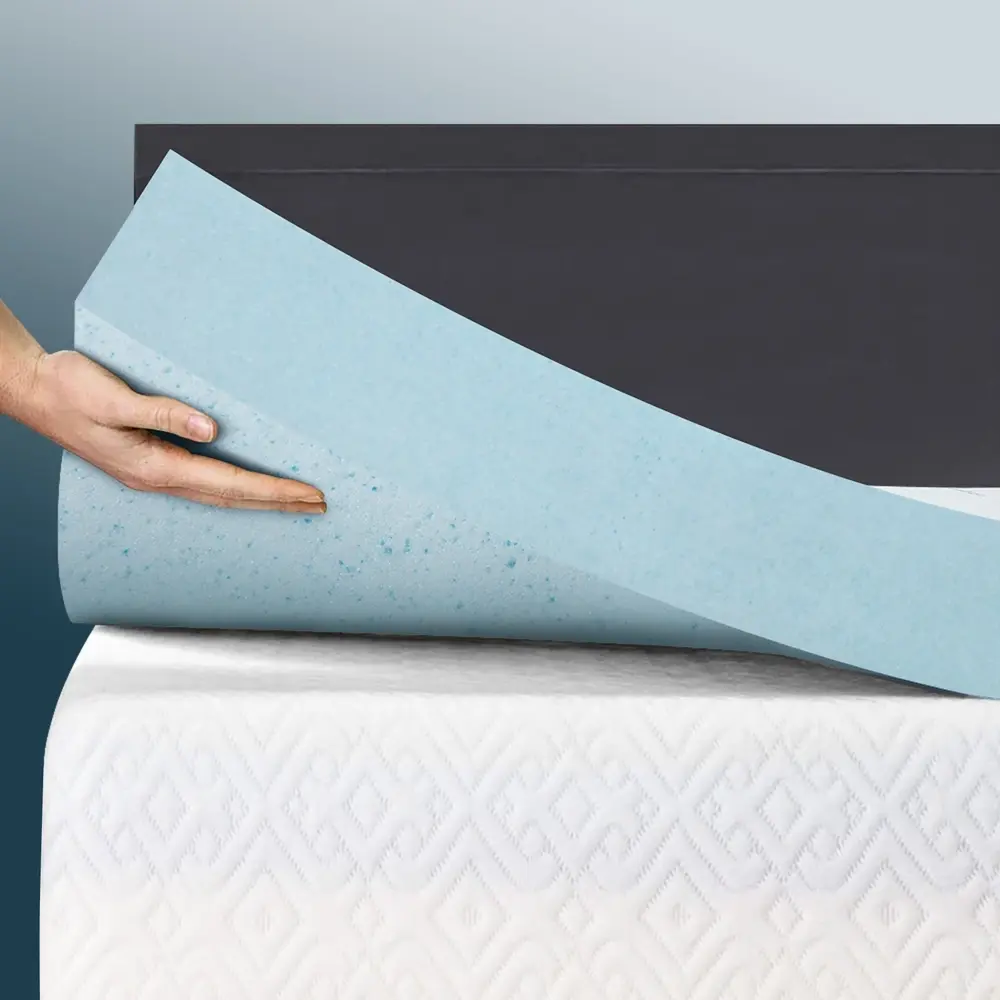 Giselle Bedding Memory Foam Mattress Topper Cool Gel 5cm King Single - Furniture