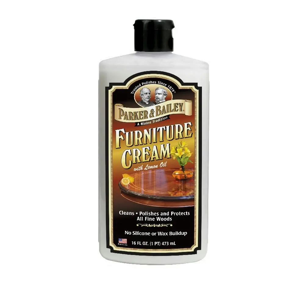 Parker & Bailey 473ml Furniture Cream w/ Lemon Oil Cleaner Polisher Protector - Home & Garden