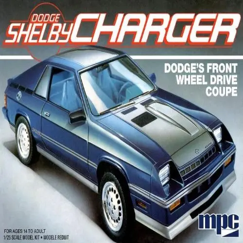 1/25 1986 Dodge Shelby Charger Plastic Model Kit - Hobbies