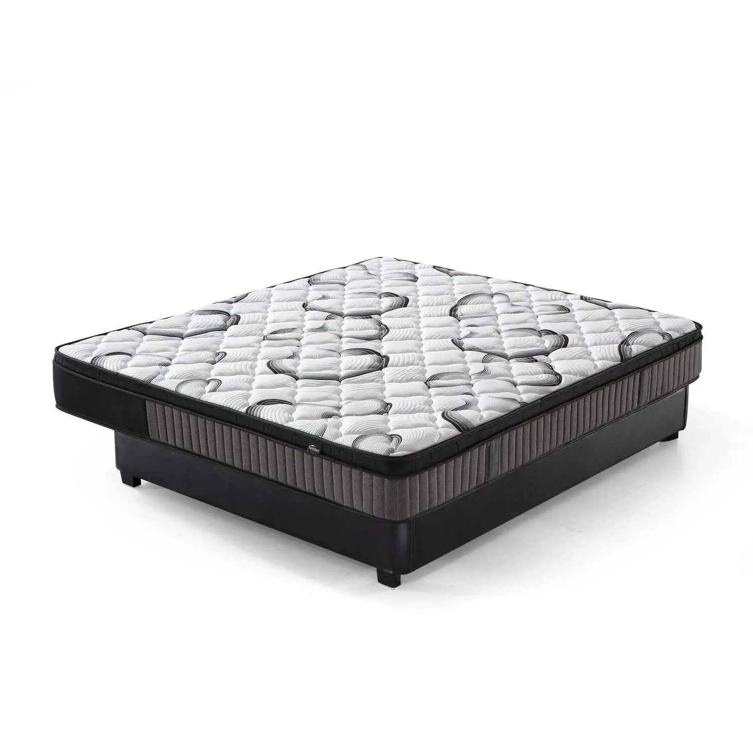 Foret Bed Mattress King 9 Zone Euro Top Bedding Foam Super Firm 24cm - Furniture