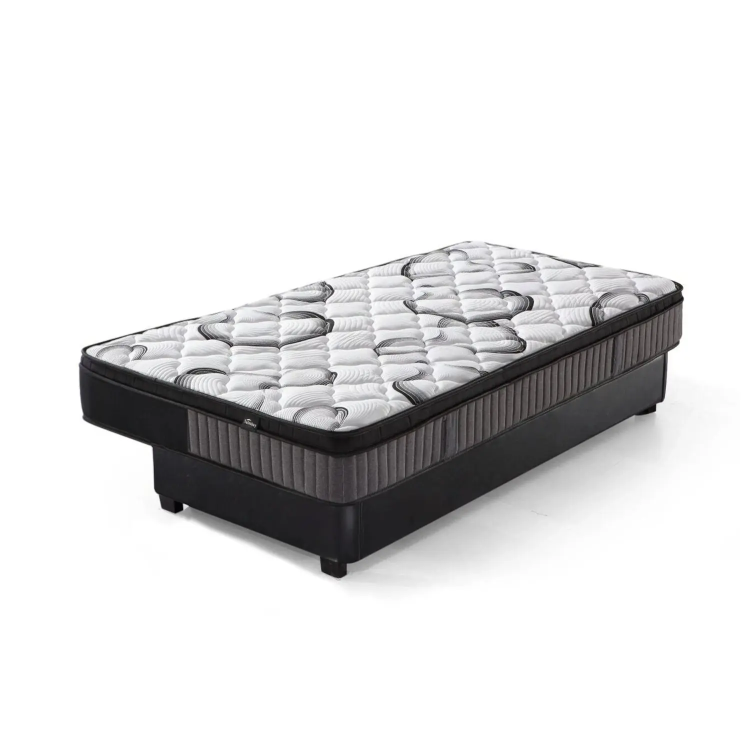 Foret Bed Mattress King Single 9 Zone Euro Top Bedding Foam Super Firm 24cm - Furniture