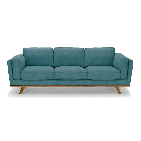 3+2 Seater Sofa Teal Fabric Lounge Set for Living Room Couch with Wooden Frame - Furniture
