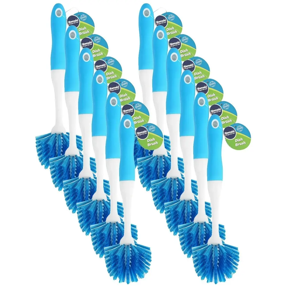 12x kemasi Durable Multipurpose Dish Brush With Soft Handle Kitchen Cleaning - Home & Garden