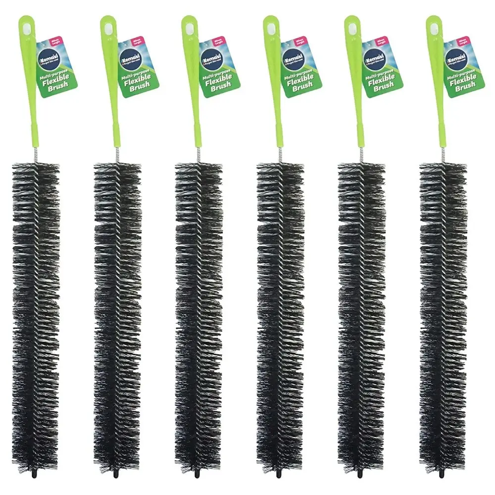 6x kemasi Multipurpose Cleaning Brush 60cm Bathroom Kitchen Cleaning Assorted - Home & Garden