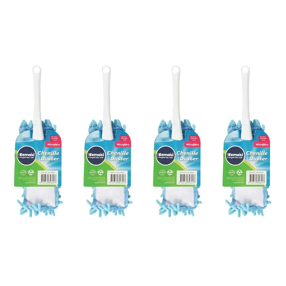 4x kemasi Durable Microfibre Chenille Duster Home Kitchen/Lounge Room Cleaning - Home & Garden