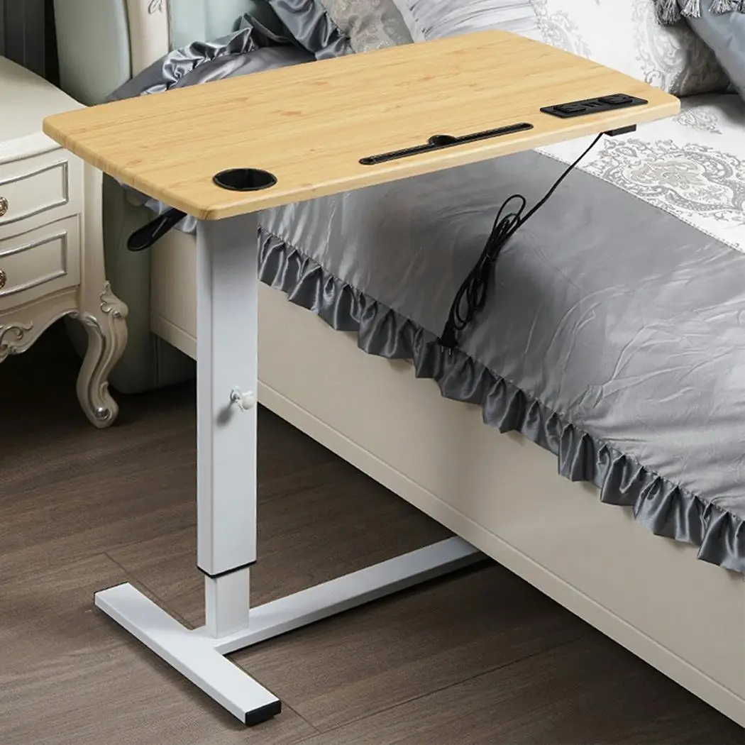 Levede Standing Desk Height Adjustable Office Computer Laptop Side Table USB - Furniture