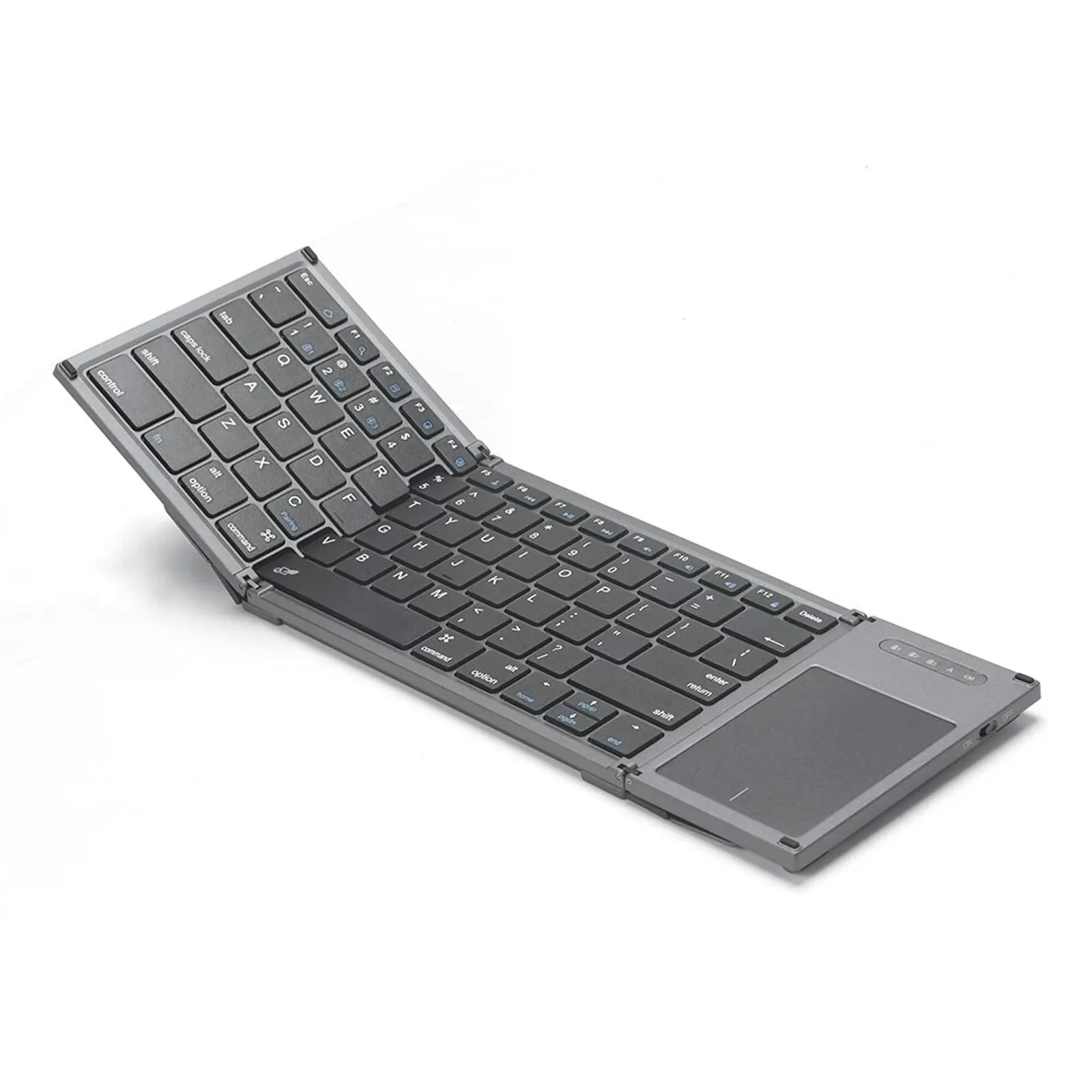 TODO Folding Bluetooth Wireless Keyboard Touchpad Mac Windows Android USB BT 5.1 - Electronics