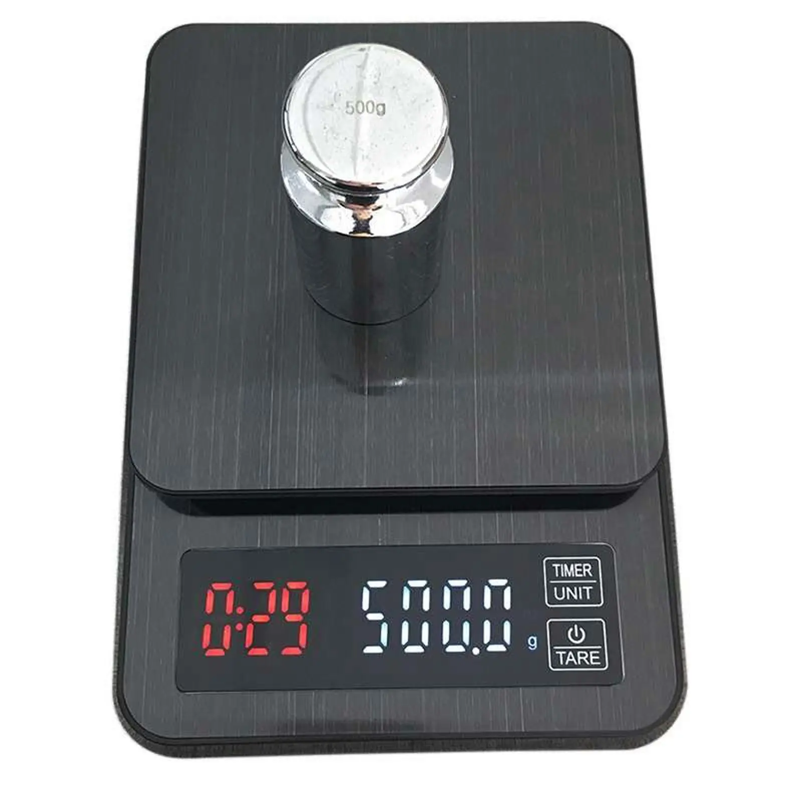 TODO 3Kg Stainless Steel Kitchen Scale LCD Display 0.1G Graduation Coffee Scale Usb Powered - Home & Garden