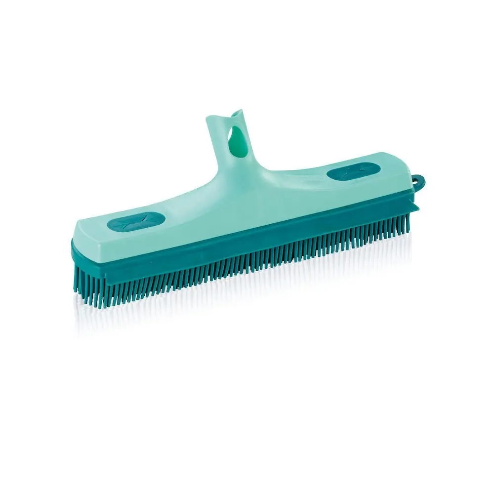 Leifheit Rubber Bristle Brush Head Replacement Cleaning Accessory Green 30cm - Home & Garden