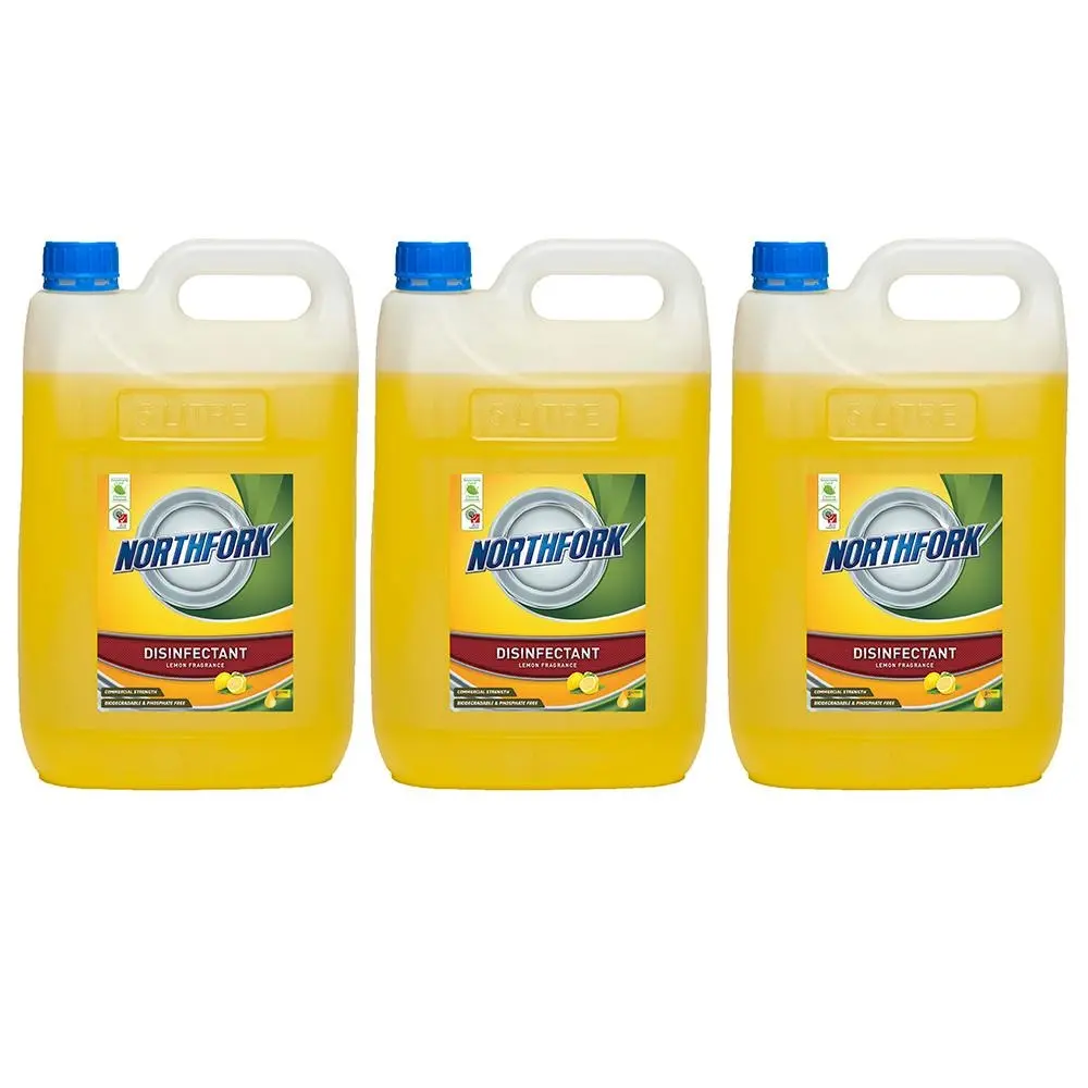 15L Northfork Disinfectant Lemon Bench/Floor/Bathroom Cleaning Sanitiser - Home & Garden