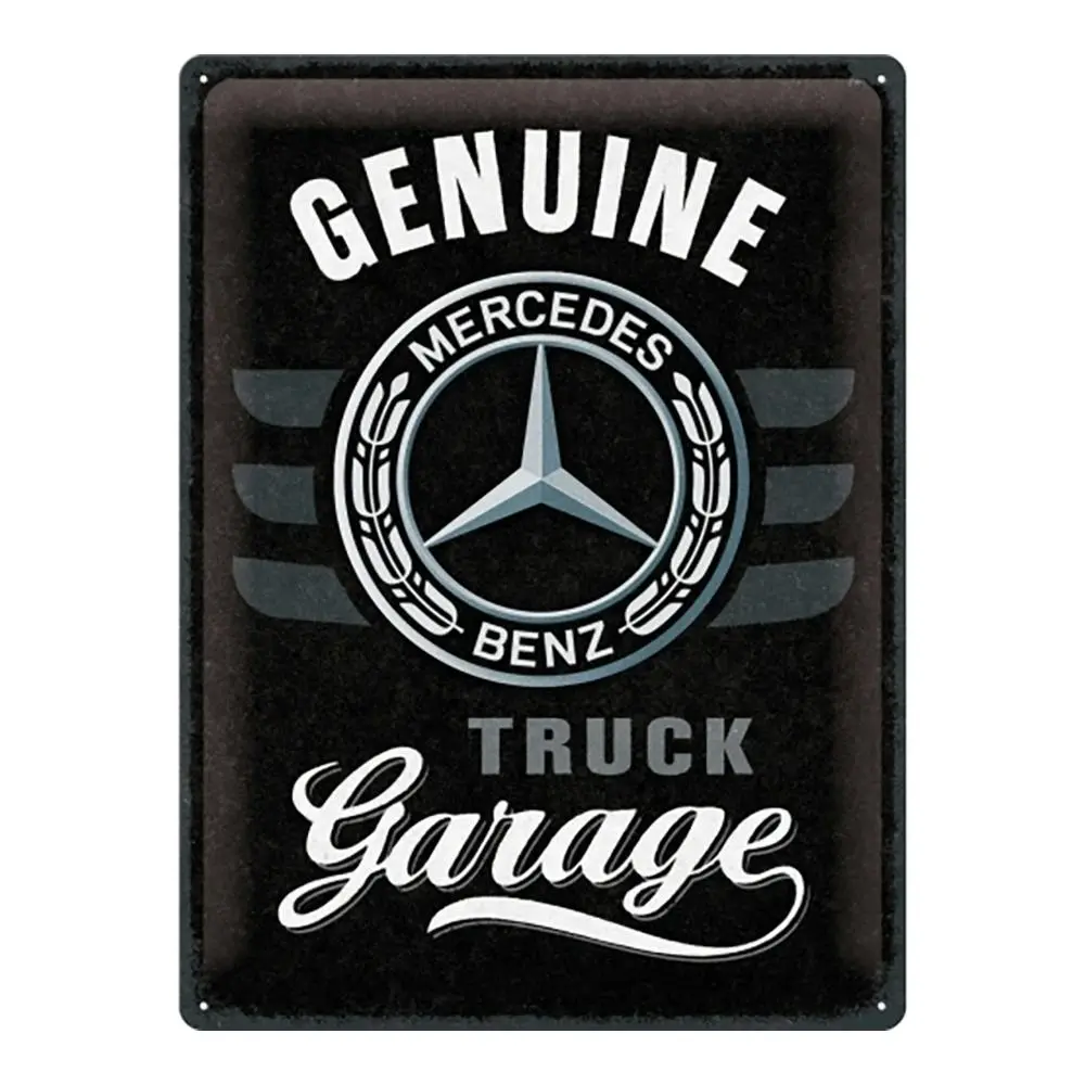 Nostalgic Art 30x40cm Large Metal Sign Daimler Genuine Truck Garage Home Decor - Home & Garden