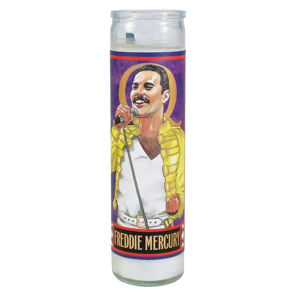 Unemployed Philosophers Guild 20cm Freddie Mercury Secular Saint Candle Decor - Home & Garden