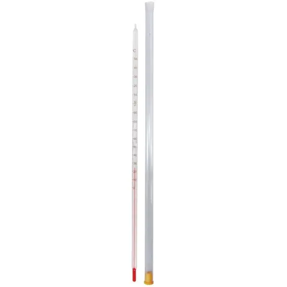 Livingstone Laboratory Thermometer Red Spirit 0 to 150°C 1.0° Division 76mm Immersion 300(L)mm - Commercial