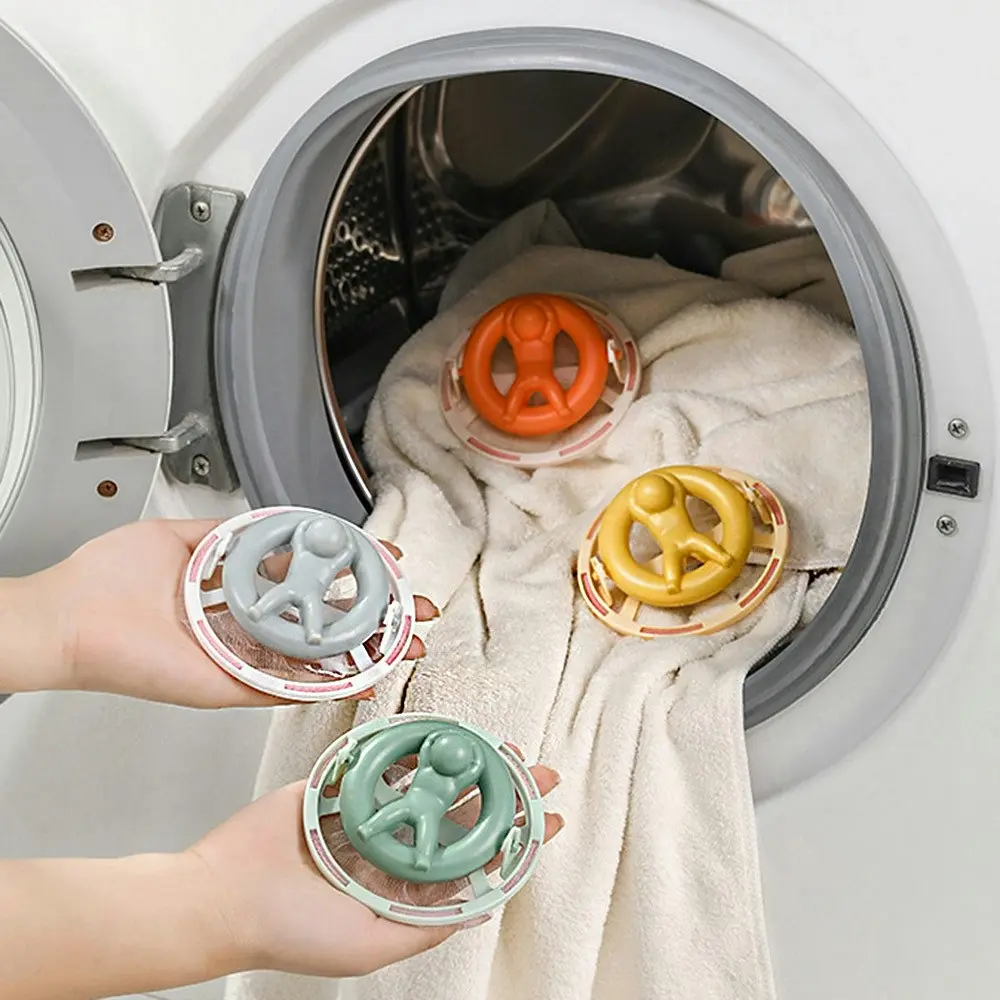 4Pcs Reusable Wash Machine Lint Catcher Removable Hair Filter Cleaning Mesh Bag - Home & Garden