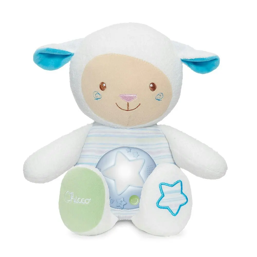 Chicco Lullaby Sheep Baby Toy/Night light w/Voice Recorder/Sound Sensor 0m+ Blue - Home & Garden