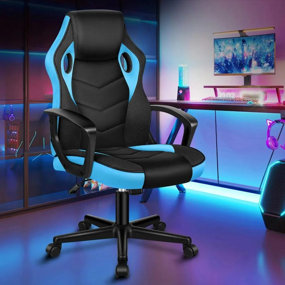 Alfordson Gaming Chair Office Executive Light Blue - Furniture