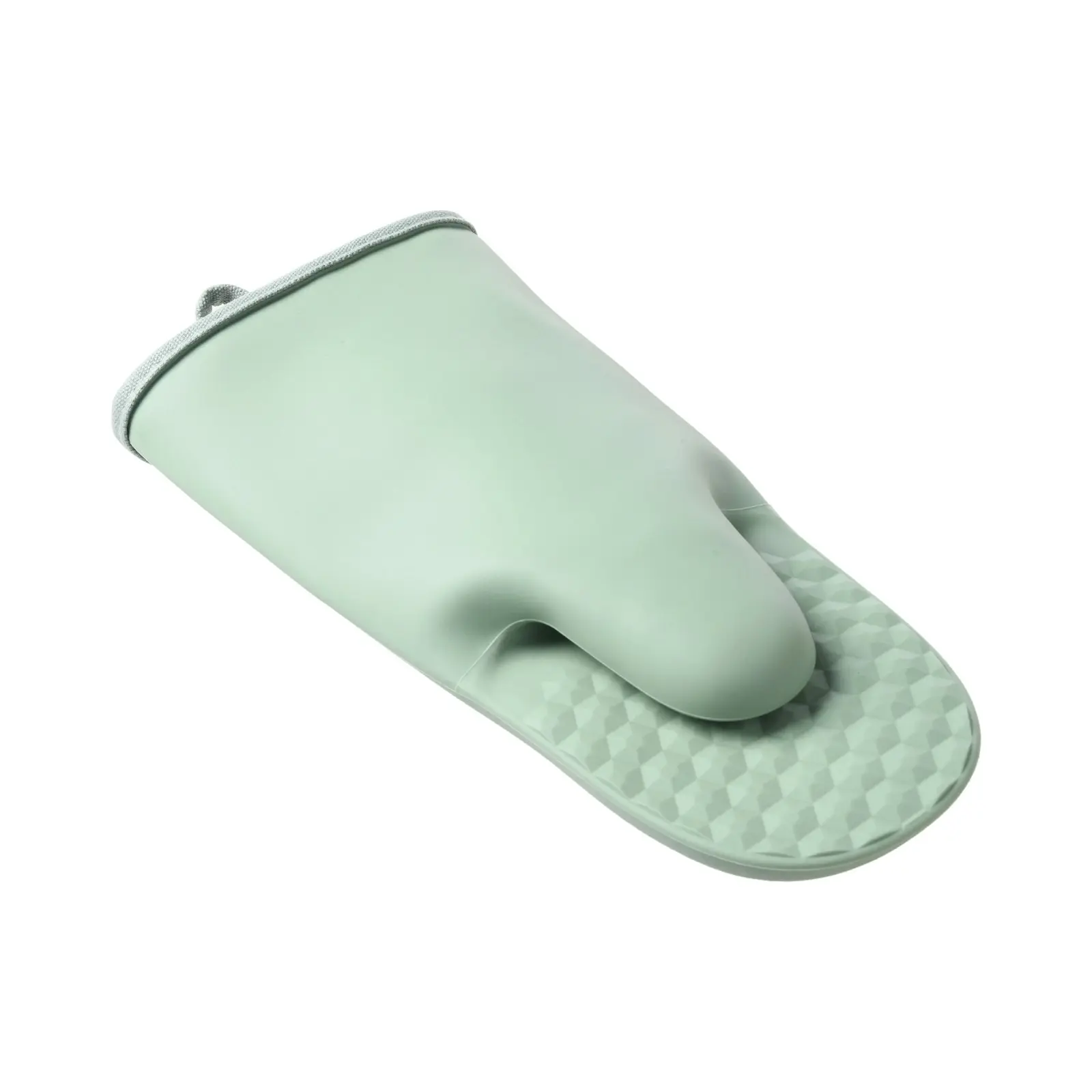 Gourmet Kitchen Modern Silicone Oven Mitt Sage Honeycomb - Home & Garden