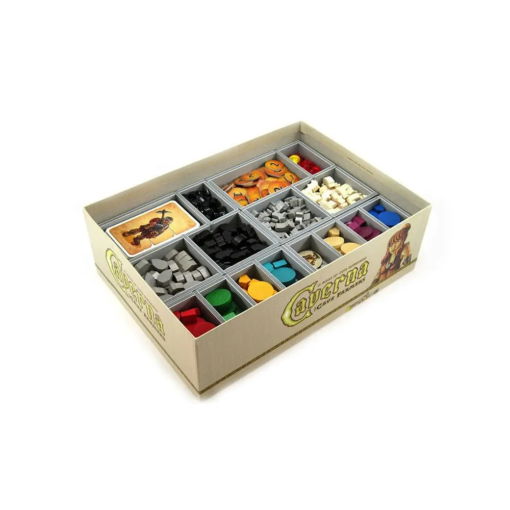 Folded Space Game Inserts Divider Tray Boardgame Organiser Box For Caverna - Toys & Games