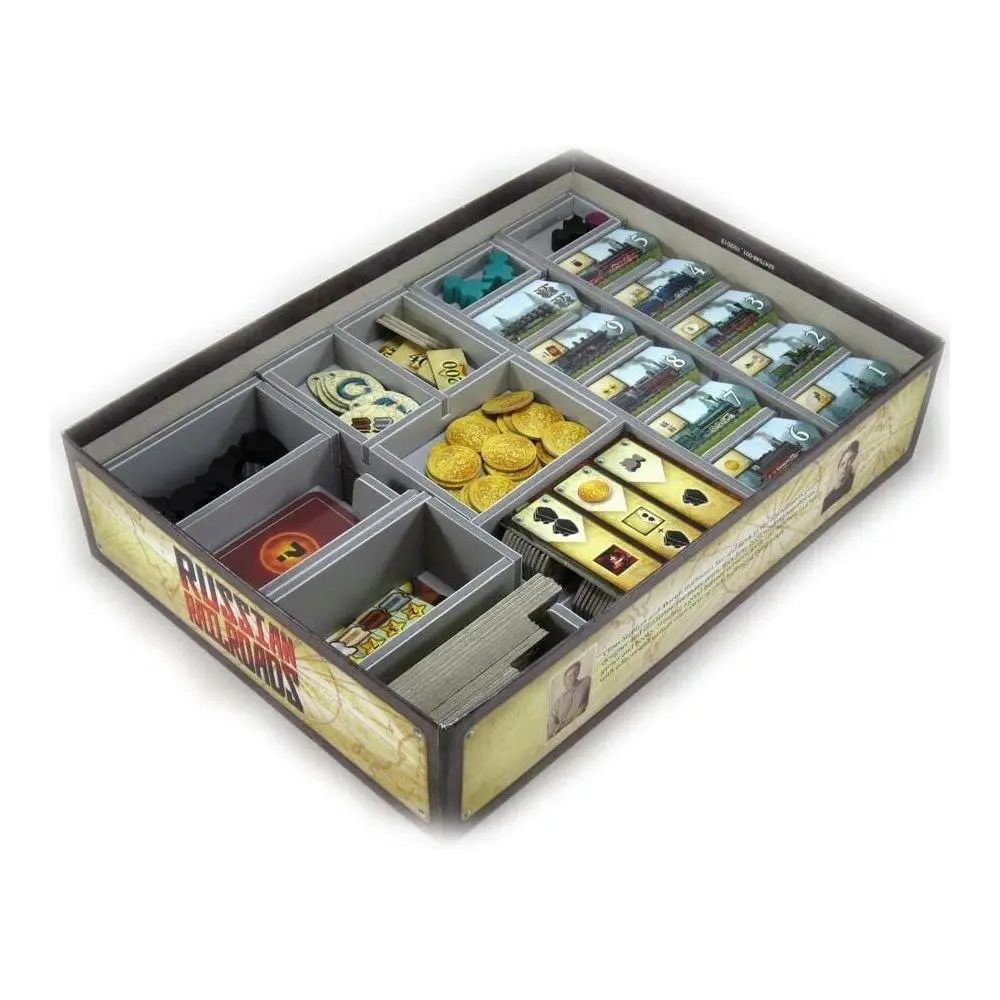 Folded Space Game Inserts Divider Tray Boardgame Organiser Russian Railroads - Toys & Games