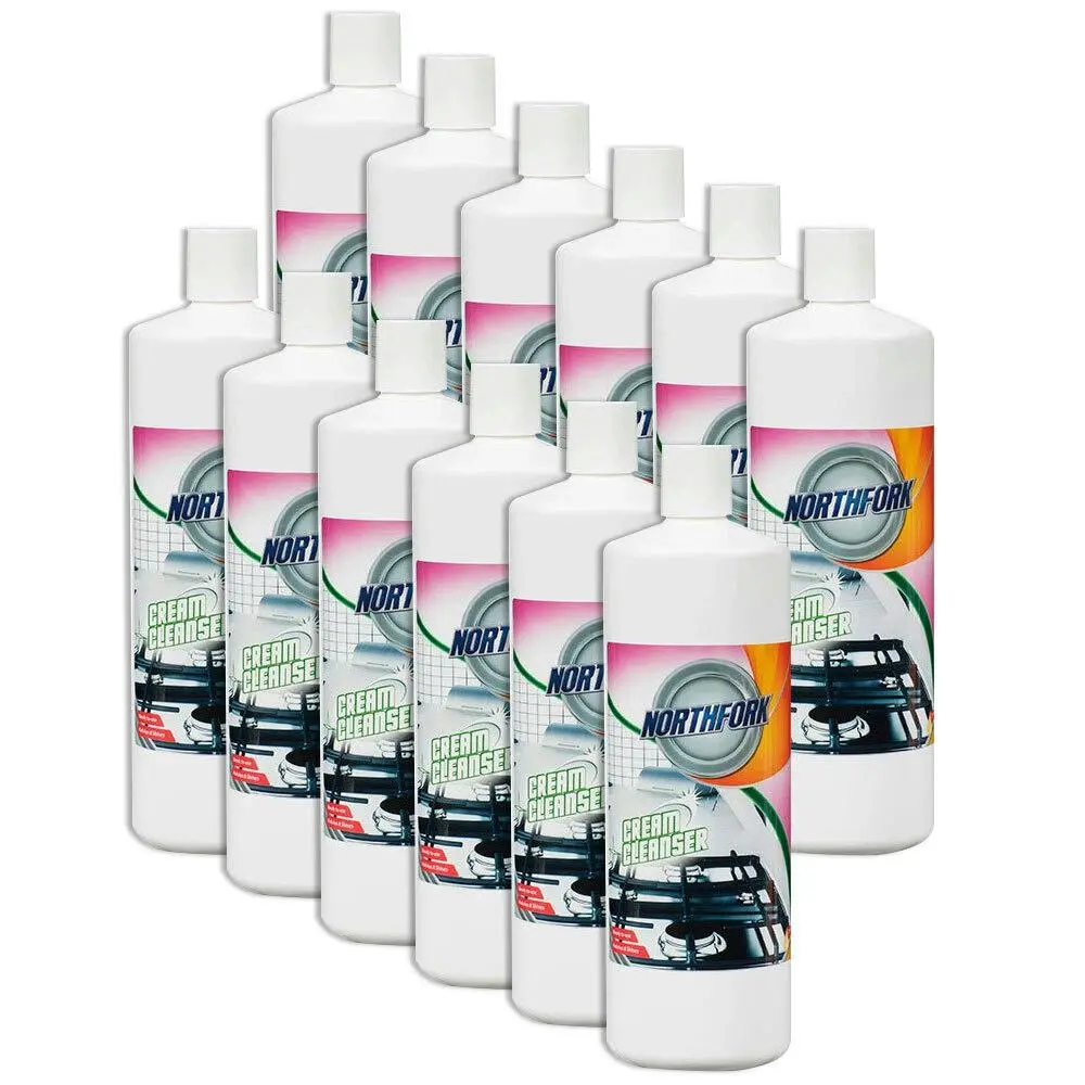 12PK Northfork 1L Cream Cleanser Enamel Stove/Bath Sink Cleaner/Dirt Remover - Home & Garden