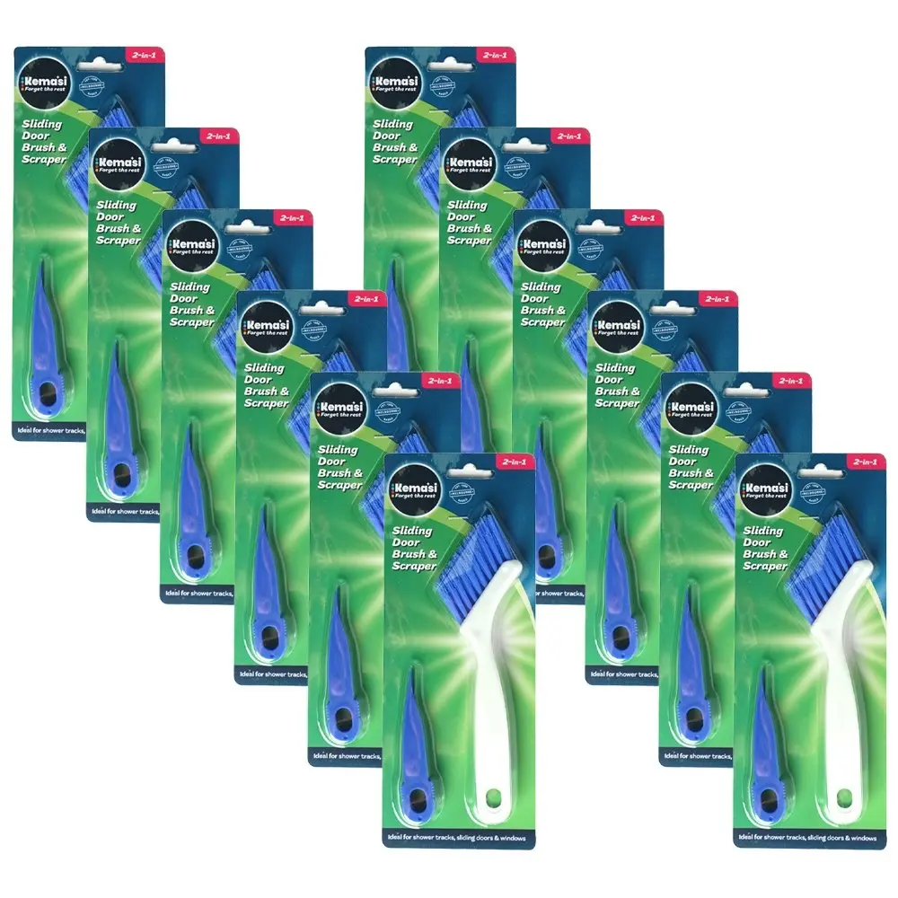 12x kemasi Multipurpose Sliding Door Brush Home/House Lounge Room Cleaning - Home & Garden