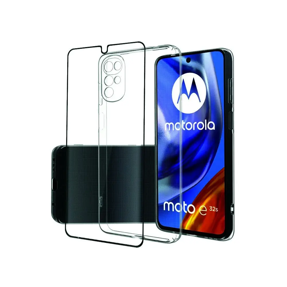 EFM Elements Case Cover & Screen Protection Bundle Pack For Motorola G22 Clear - Electronics
