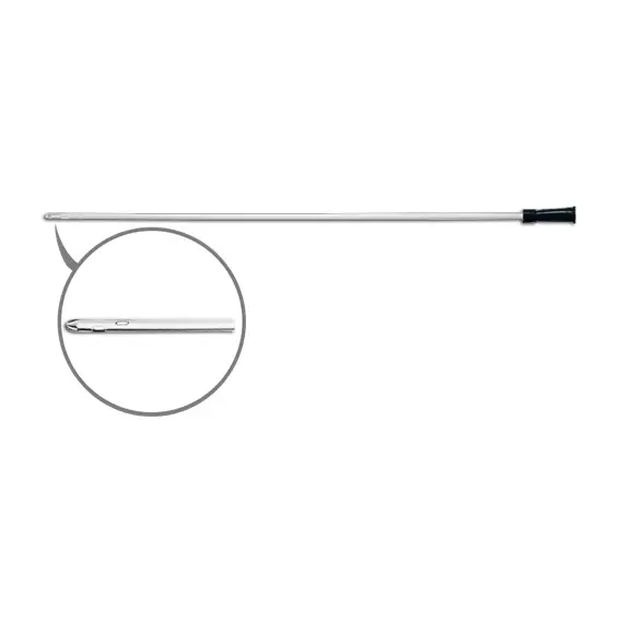 Livingstone Nelaton Male Catheters 10FG Black 38cm Length Sterile 100 Bag - Commercial