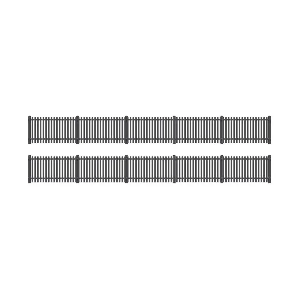 Ratio OO GWR Station Fencing Black (Straight Only) - Hobbies