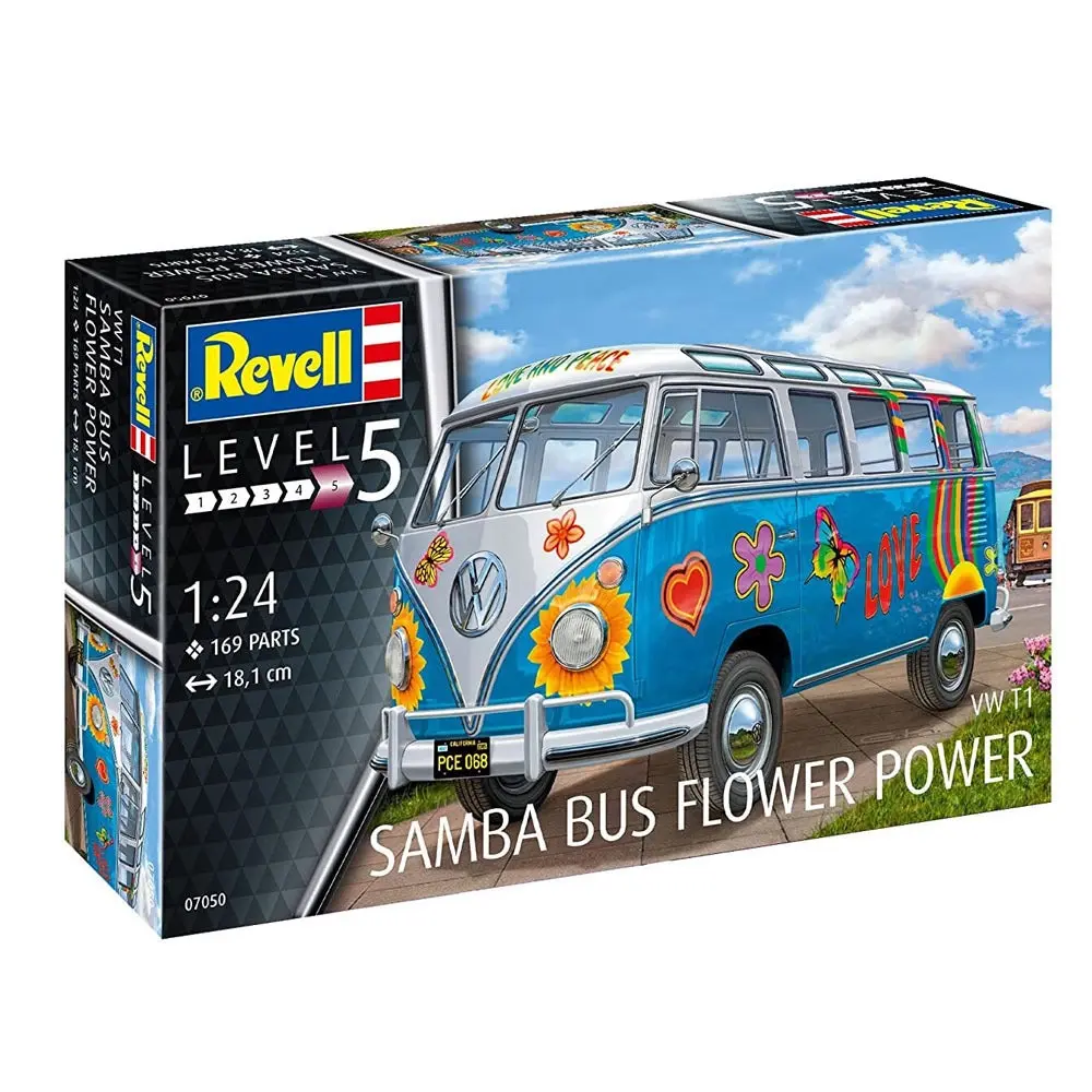 1/24 VW T1 Samba Bus Flower Power - Hobbies