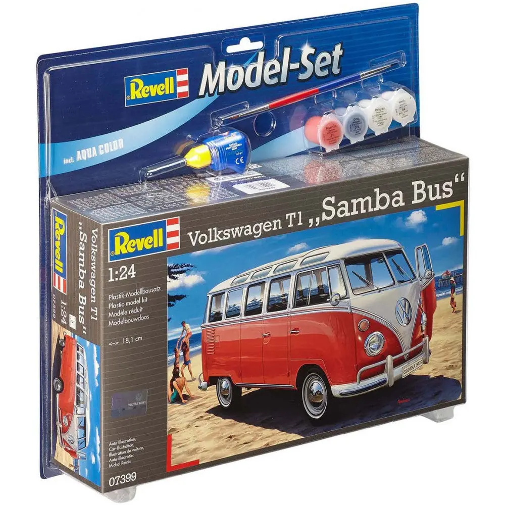 1/24 Volkswagen T1 Samba Bus Model Set - Hobbies