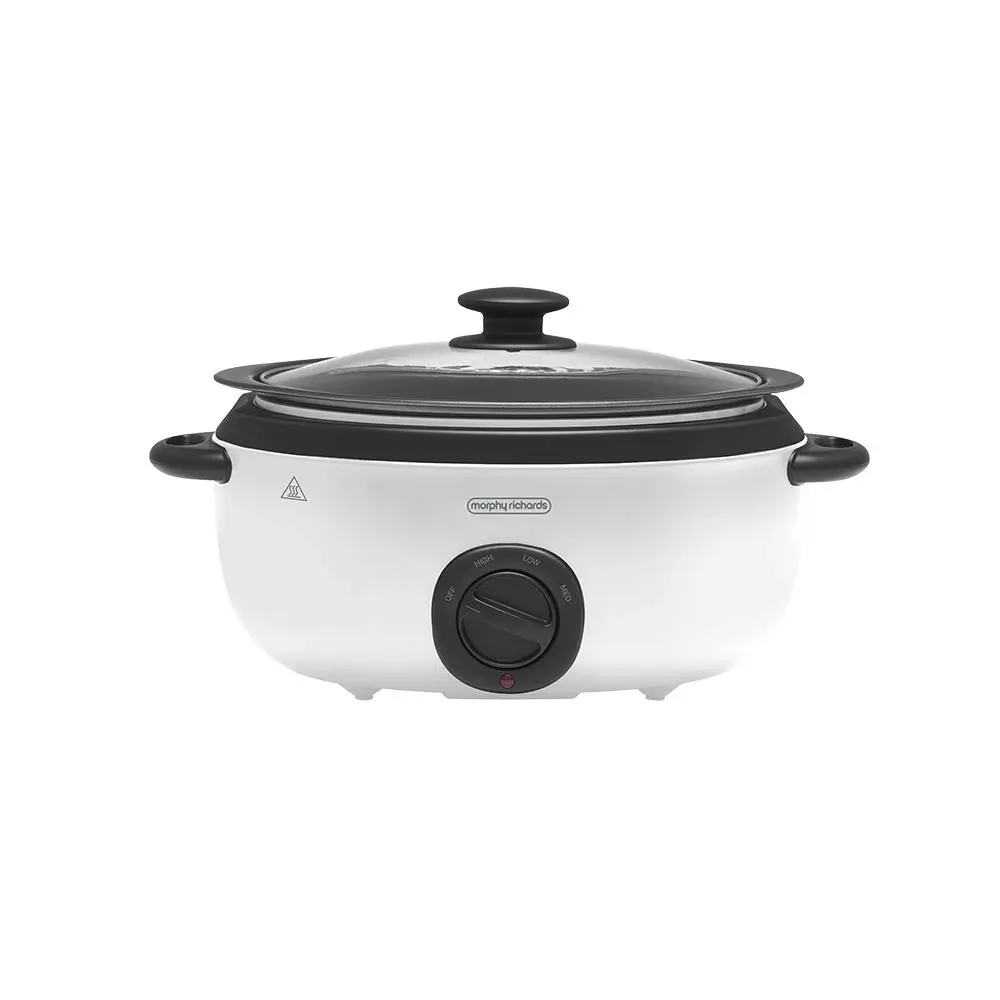 Morphy Richards 6.5L Sear & Stew Slow Cooker Home/Kitchen Appliance Vivid White - Home & Garden
