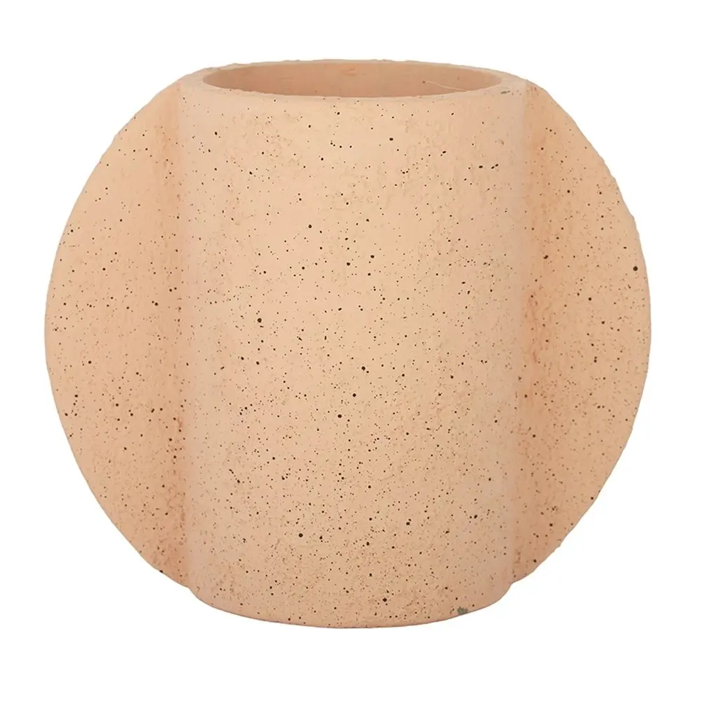 Coast To Coast Home Decor Glider Cement Vase Pot 25x21.5cm Garden/Outdoor Coral - Home & Garden