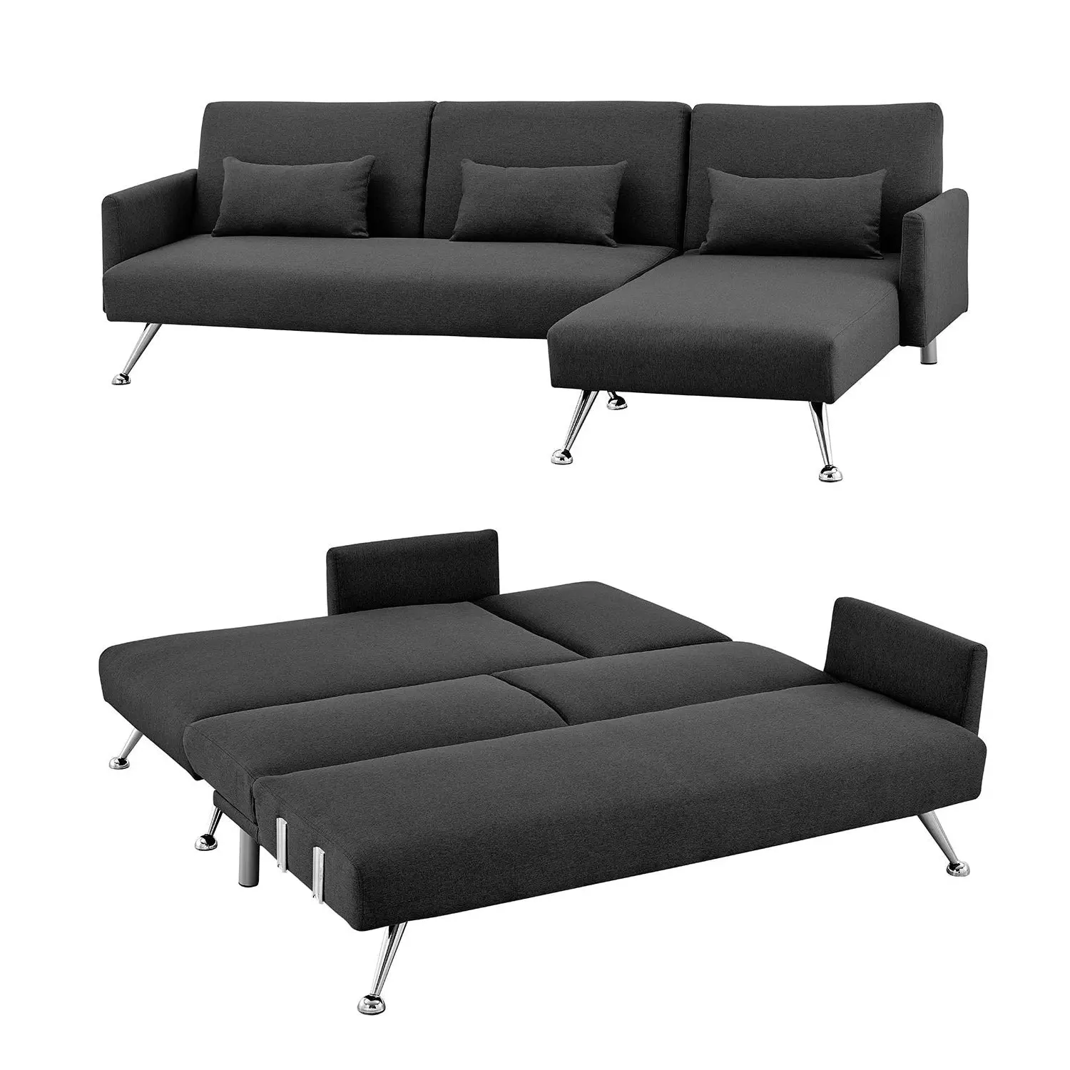 Foret 3 Seater Sofa Bed Modular Corner Lounge Couch - Furniture