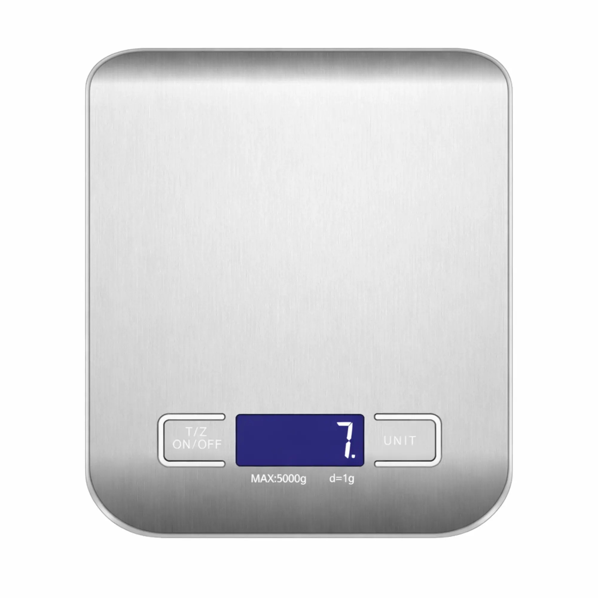 Salesbay Kitchen Scale Cooking Lcd Digital 5kg/1g Stainless Steel Food Weight - Home & Garden