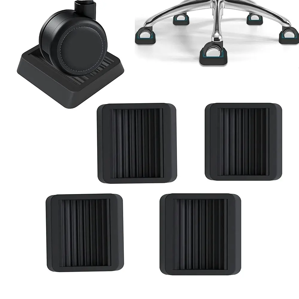 4 Pack Silicone Furniture Caster Cups Furniture Stopper Furniture Wheel Stoppers - Home & Garden