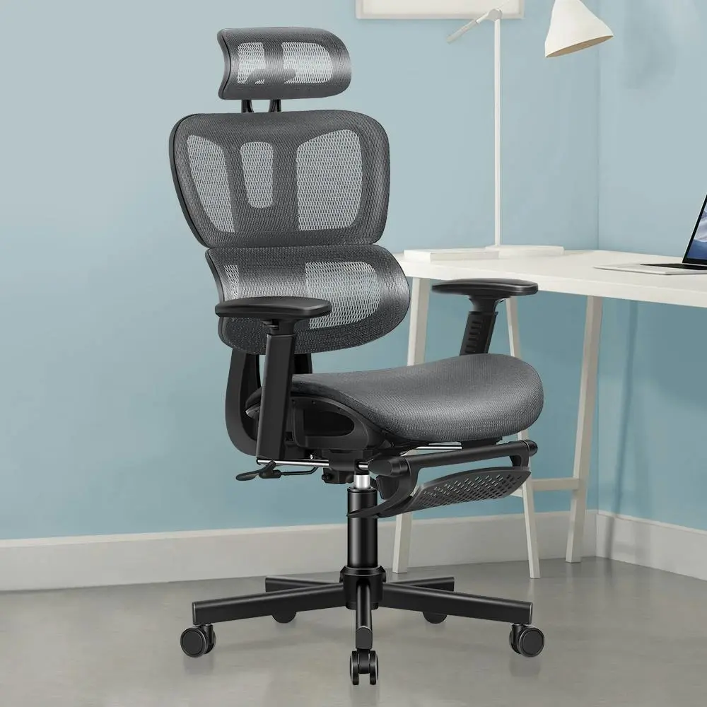 Alfordson Mesh Executive Ergonomic Office Chair Grey - Save up to 70% Off Office Furniture Specials