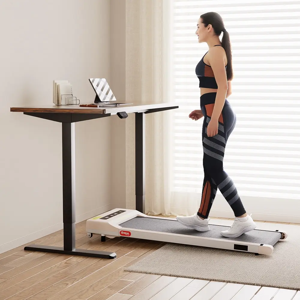Artiss 360mm Treadmill Electric Walking Pad with 140cm Automatic Standing Desk - Furniture