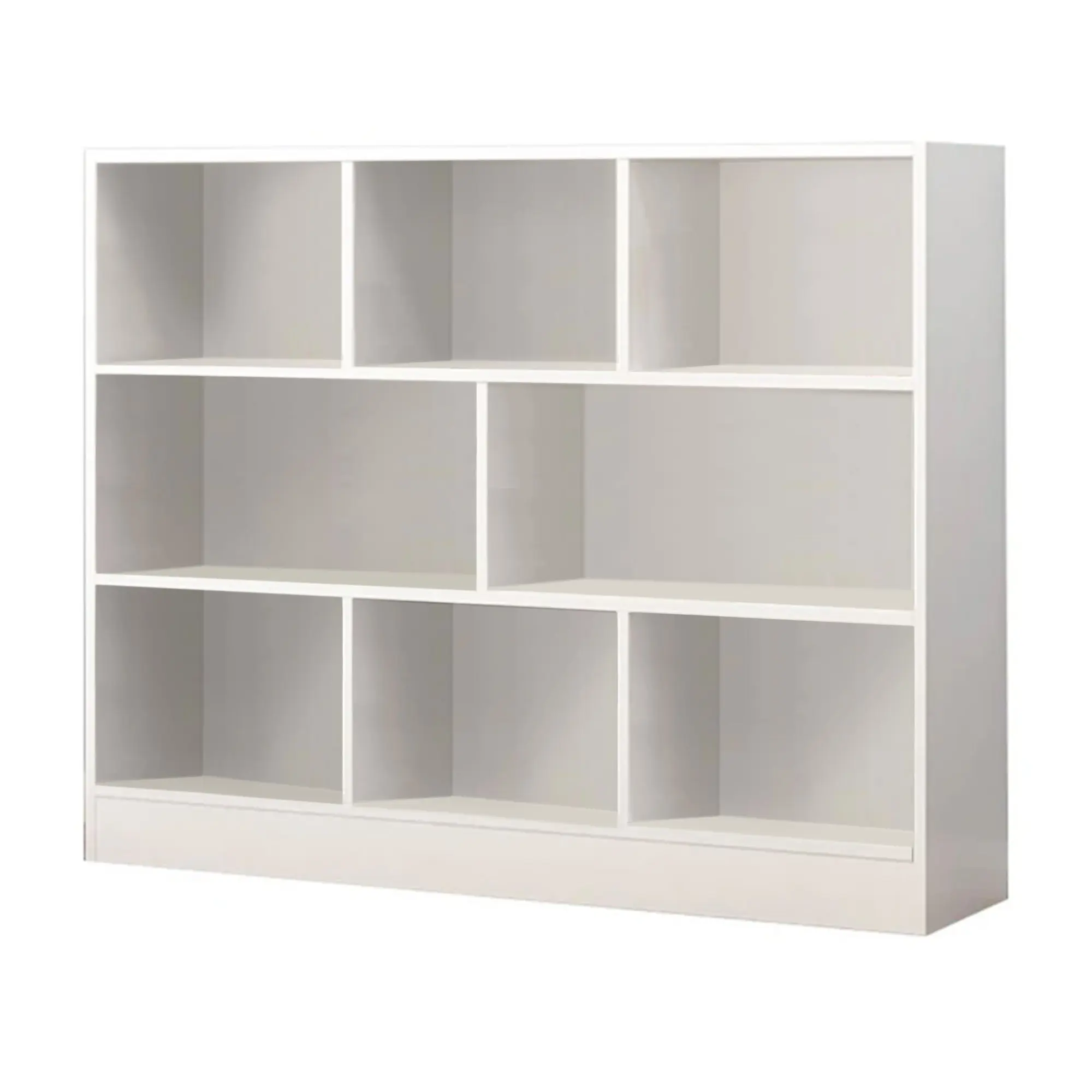 Foret Bookshelf Bookcase Book Shelf Display Shelves Storage Stand Rack Cabinet White 100cm - Furniture
