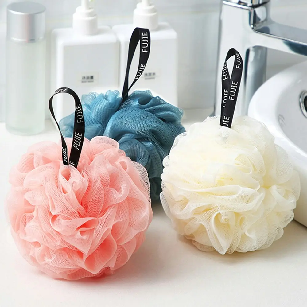 3Pcs Large Bath Balls PE Bath Flower Soft Scrubbing Bubble Net Bath Flower Ball - Home & Garden
