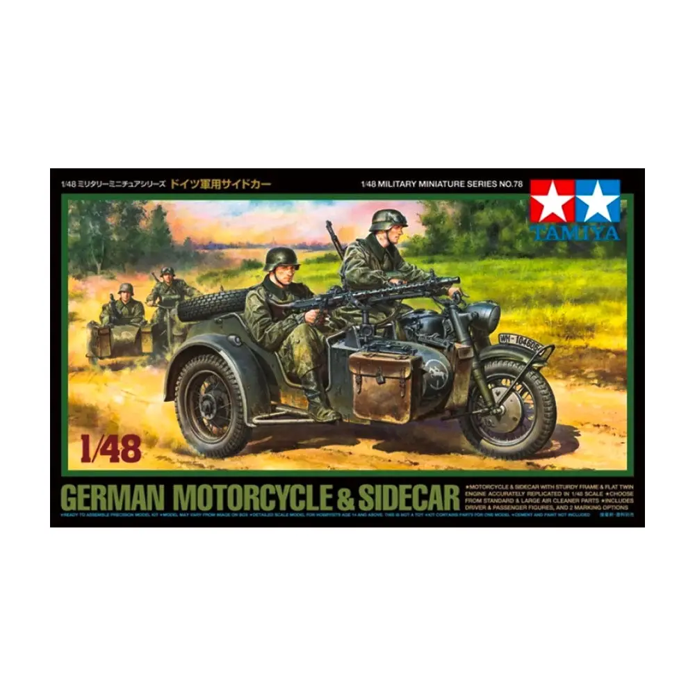 1/48 GERMAN BIKE and SIDECAR - Hobbies